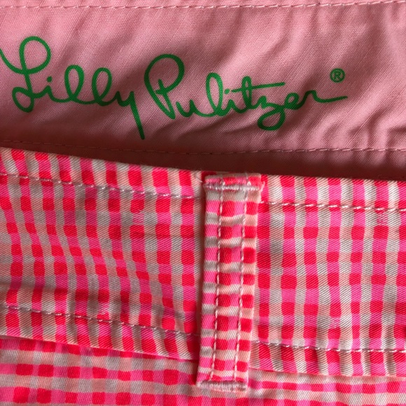 Lilly Pulitzer Pink Gingham Buttercup Shorts - Picture 4 of 6